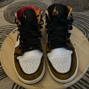 Jordan Sneakers with Black and Multicolor Accents